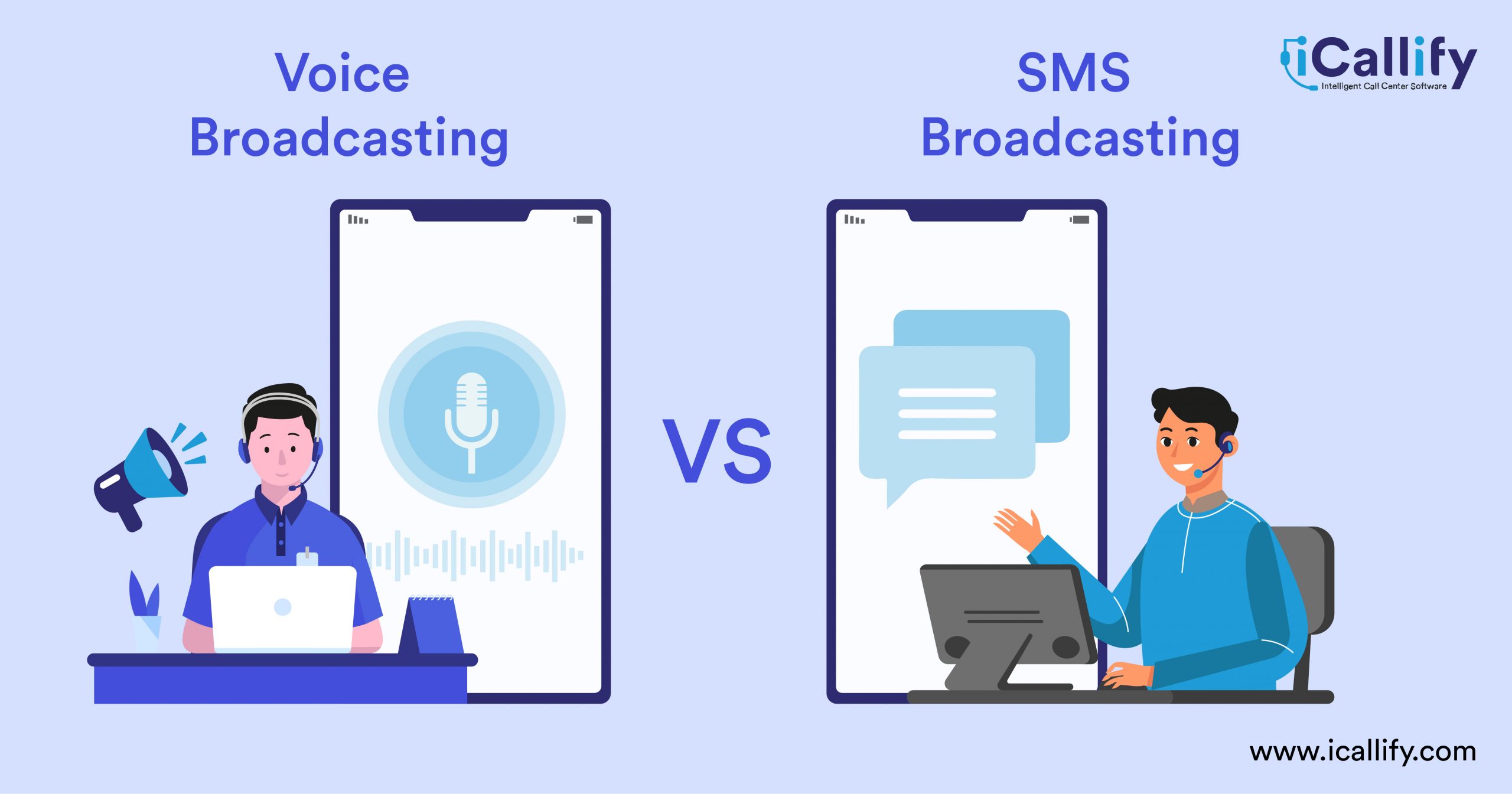 Voice Broadcasting vs. SMS Broadcasting